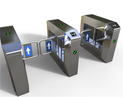 桥式斜角圆边摆闸HX-03